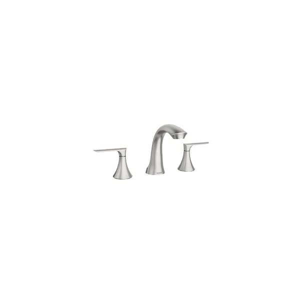 Two-Handle High Arc Bathroom Faucet in Spot Resistant Nickel